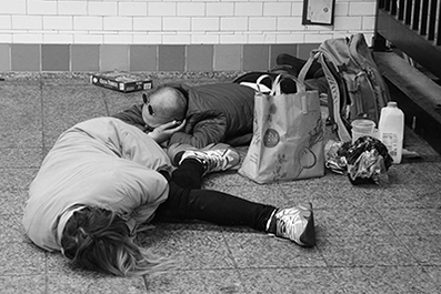 Homeless : Street Life : New York : Personal Photo Projects : Photos : Richard Moore : Photographer